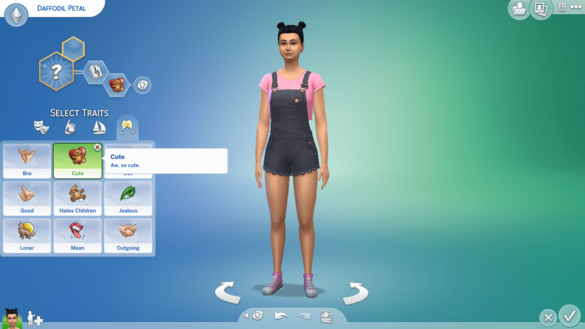 The sims 4 “Cute” Trait