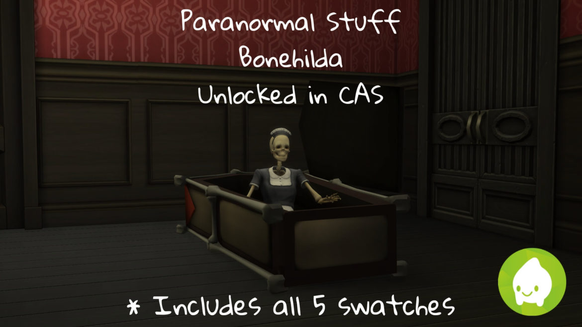 Sims 4 Paranormal Stuff Bonehilda Outfit