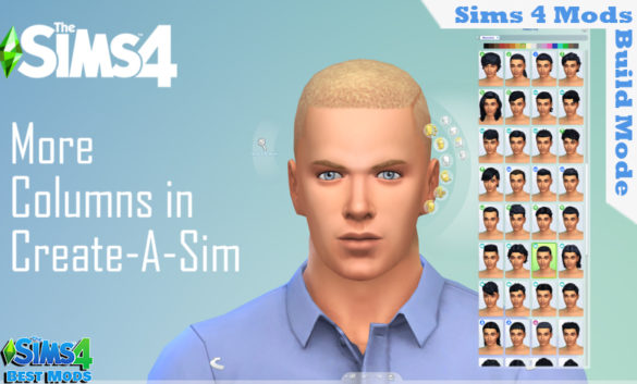 The Sims 4 More Columns in CAS
