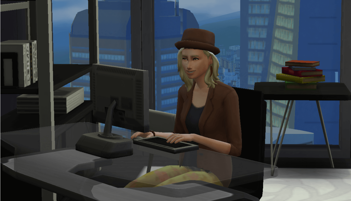 Sims 4 Writer Work from Home