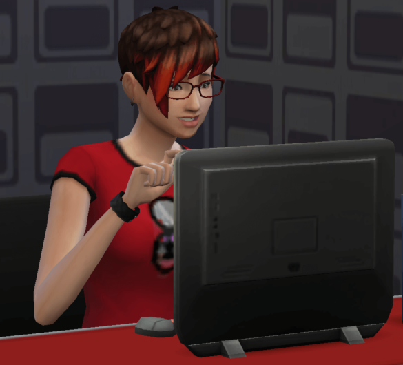 Sims 4 Tech Guru Work from Home