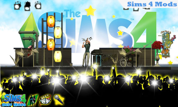 The Sims 4 Road To Fame MOD Professional Singing