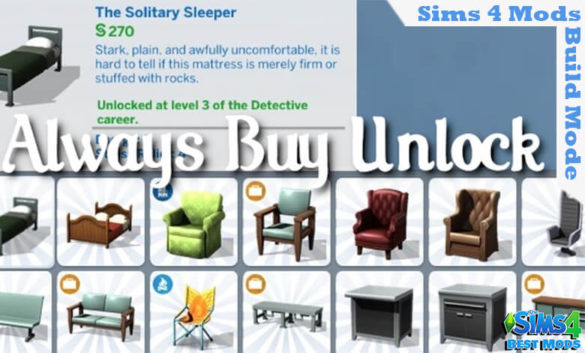 Sims 4 Always Buy Unlock