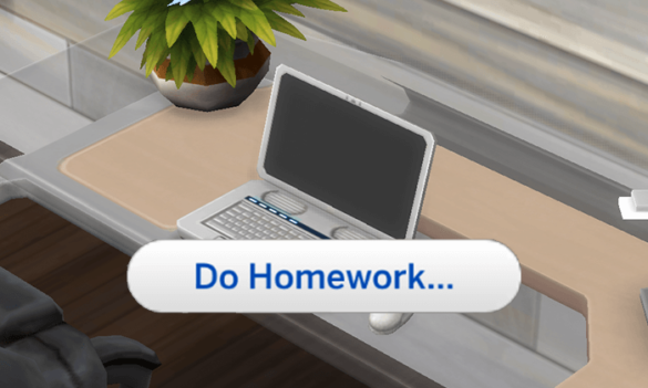 how to grade homework in sims 4