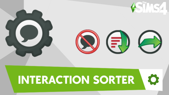 Sims 4 Move, Sort and Hide Interactions