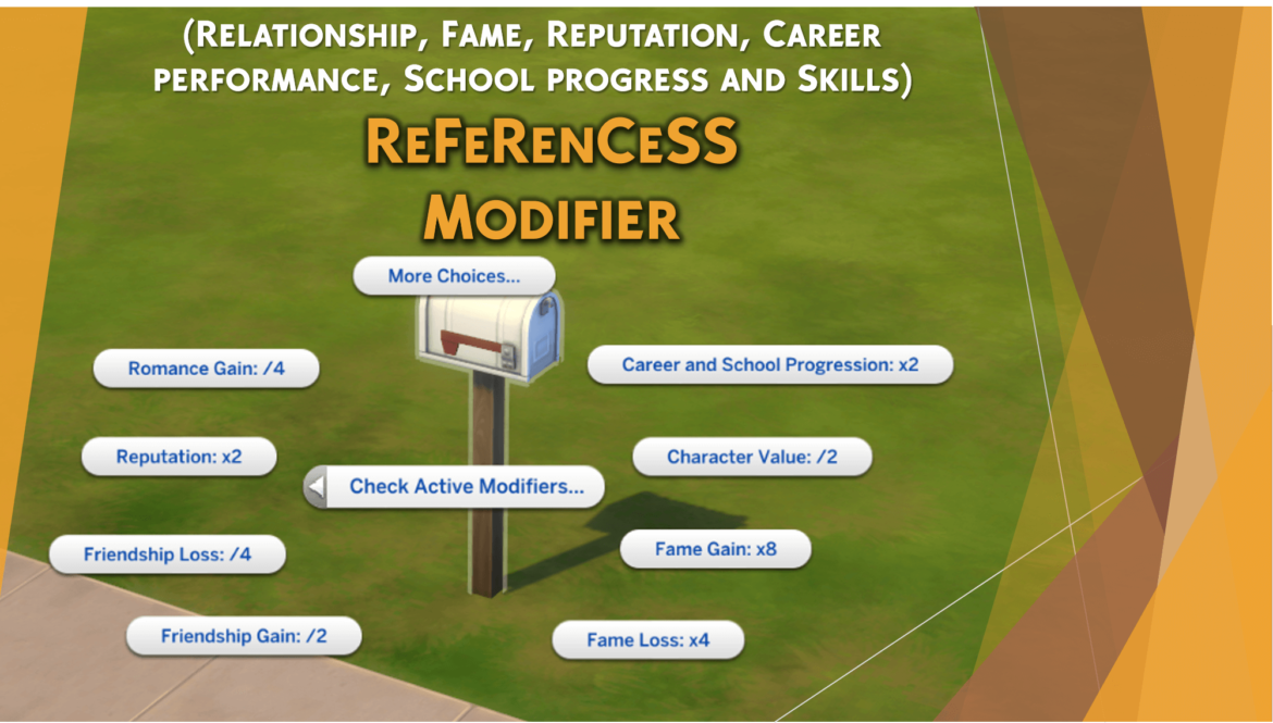 Sims 4 ReFeRenCeSS Modifier