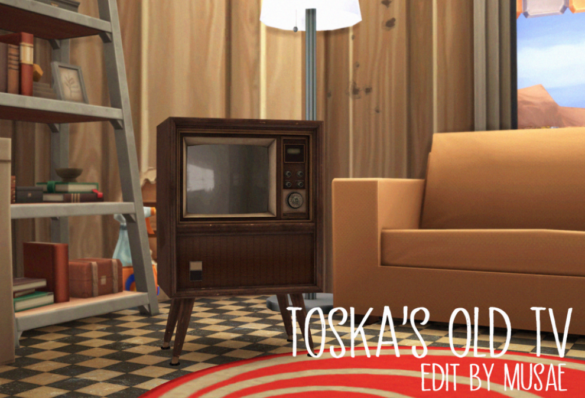 Sims 4 Toska Old Tv