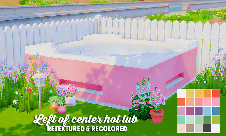 Sims 4 Hot Tub Retextured Recolored Best Sims Mods