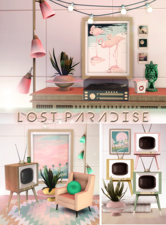 Sims 4 vintage 70′s items