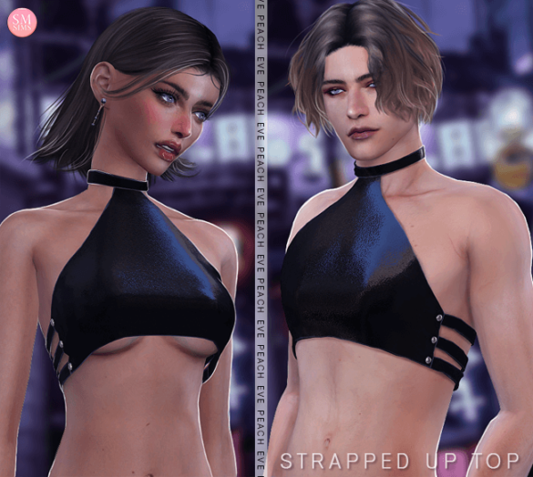 Sims 4 Strapped Up Top