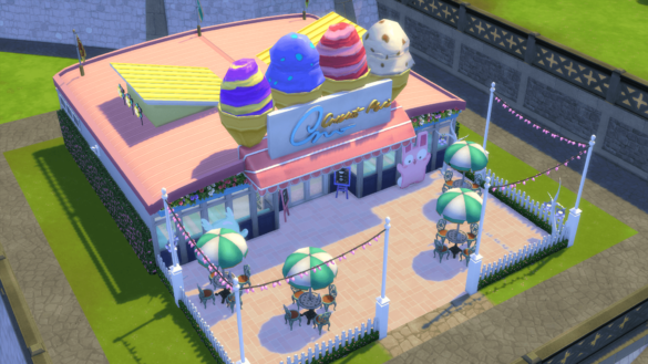 Sims 4 Creamy Cones Ice Cream Shop