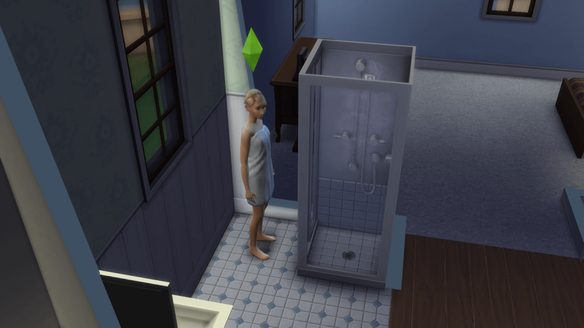 Sims 4 Towel after shower