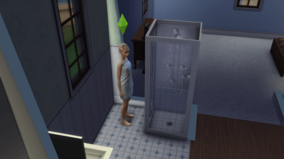 Sims 4 Towel after shower