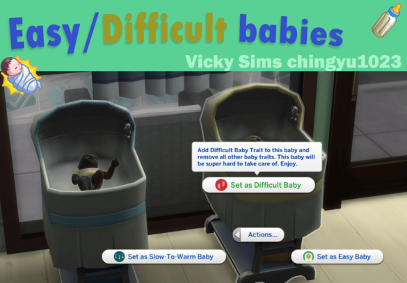 Sims 4 Easy Difficult Babies