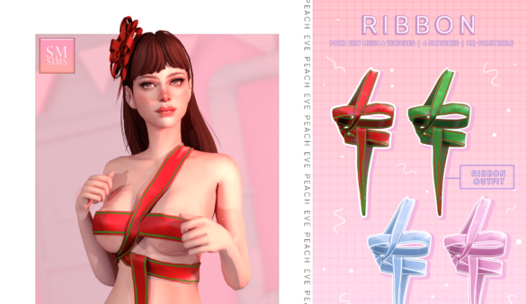 Sims 4 Ribbon Outfit Set