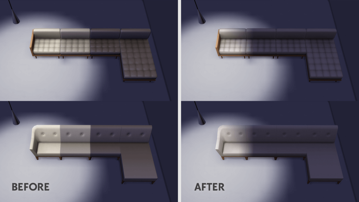 Sims 4 Sectionals Sofas Override