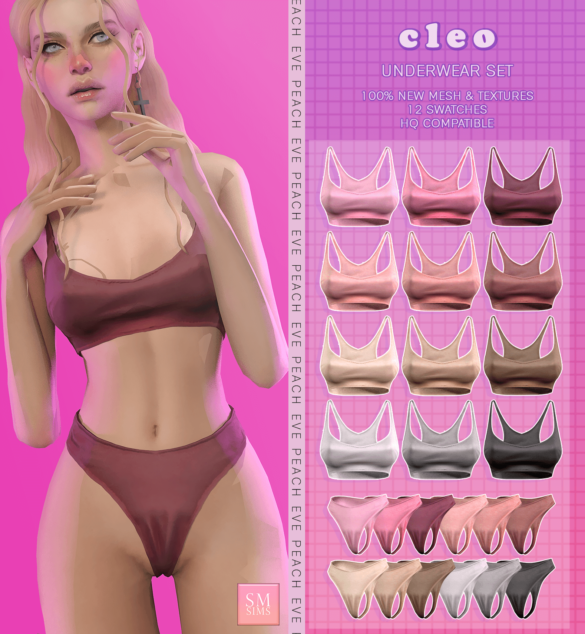 Sims 4 Cleo Underwear Set