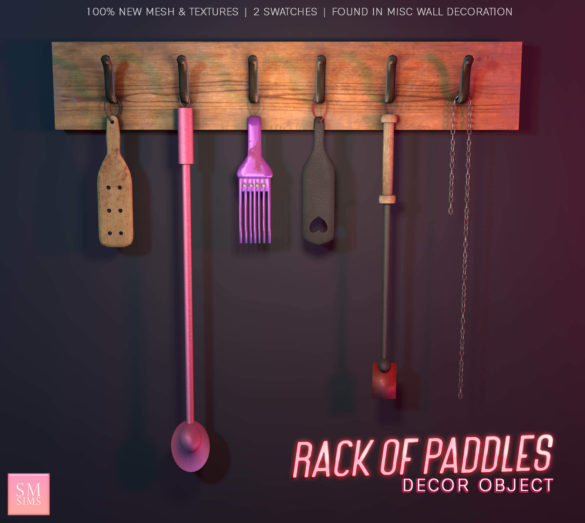 Sims 4 Rack of Paddles – Decor Object