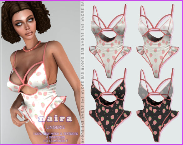 Sims 4 MYOBI naira lingerie