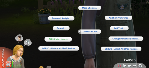 Sims 4 Utility – Cheat Custom Needs
