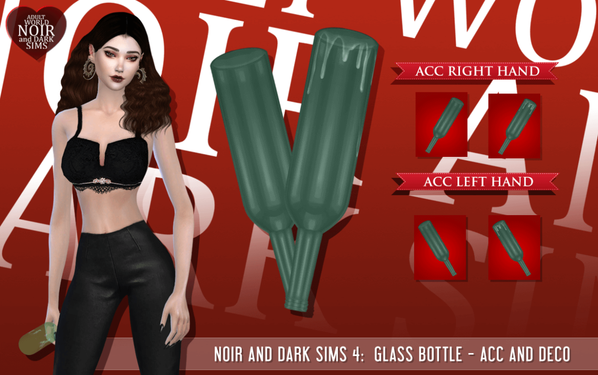 TS4 Bottle Glass Acc and Deco