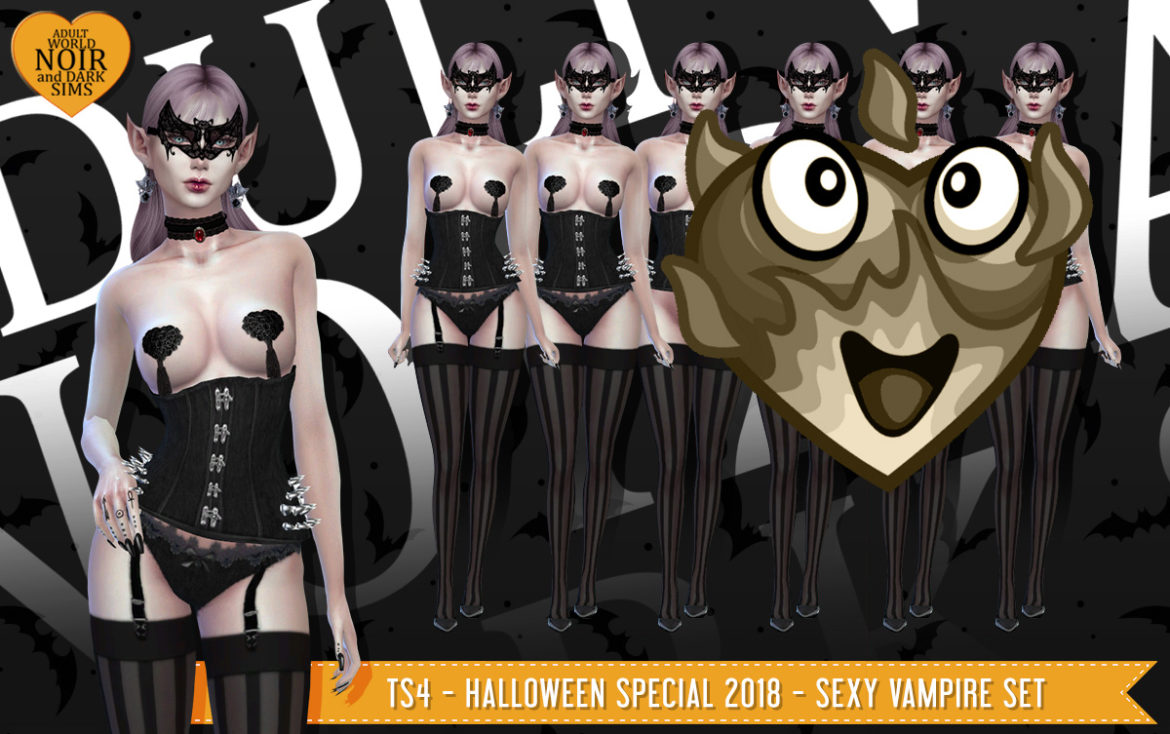TS4 Halloween Special Sexy Vampire Set