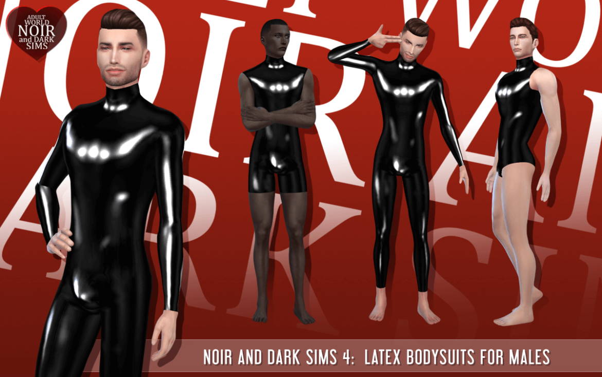 TS4 Latex Bodysuits for Males