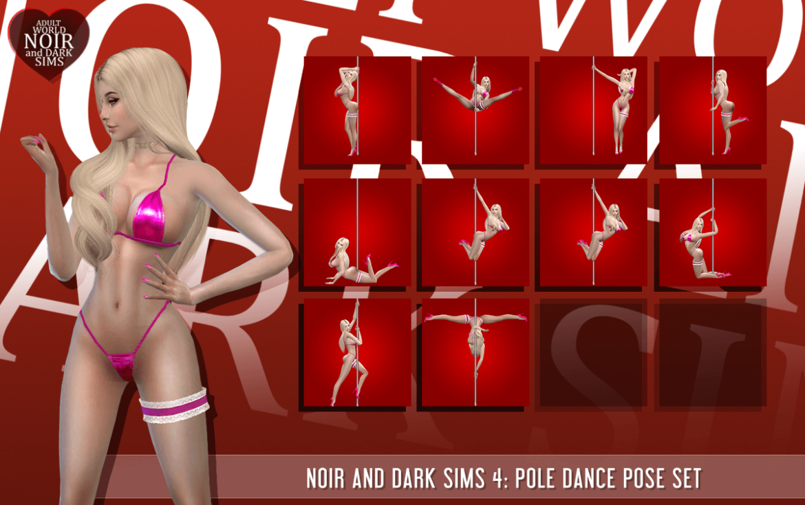 TS4 Pose Set Pole Dance