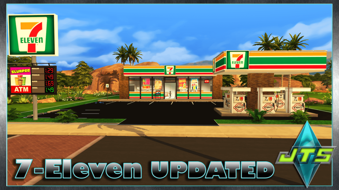 Sims 4 7-Eleven Gas Station