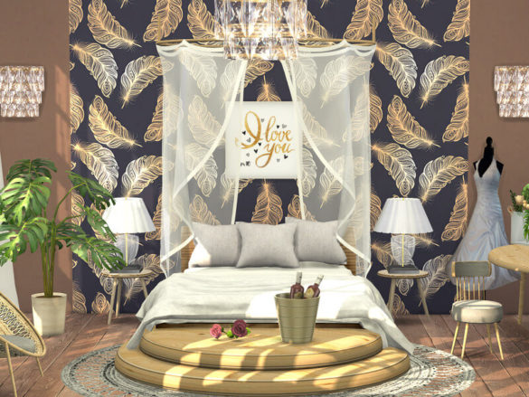 Sims 4 Bridal Bedroom