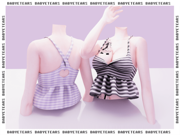Sims 4 cute simply top mesh by me all lods