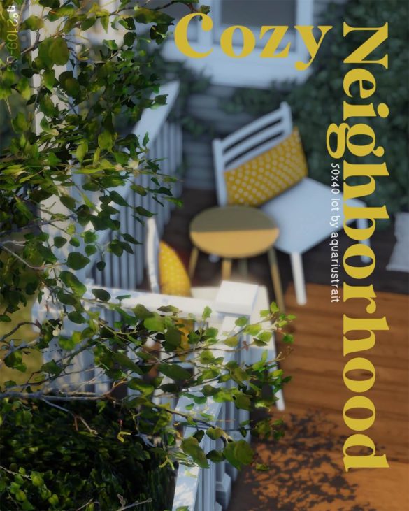 Sims 4 cozy neighborhood lot