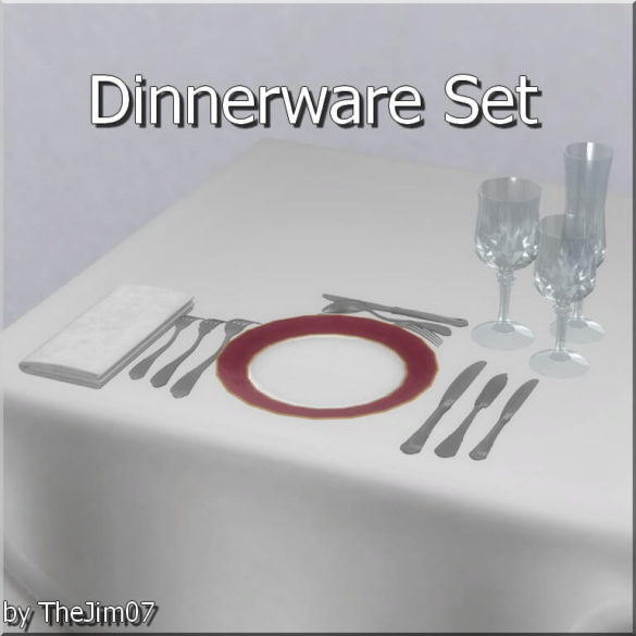 Sims 4 Dinnerware Set