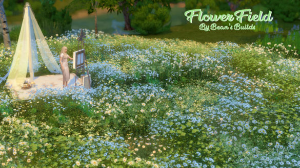 Sims 4 flower field just a quick spot