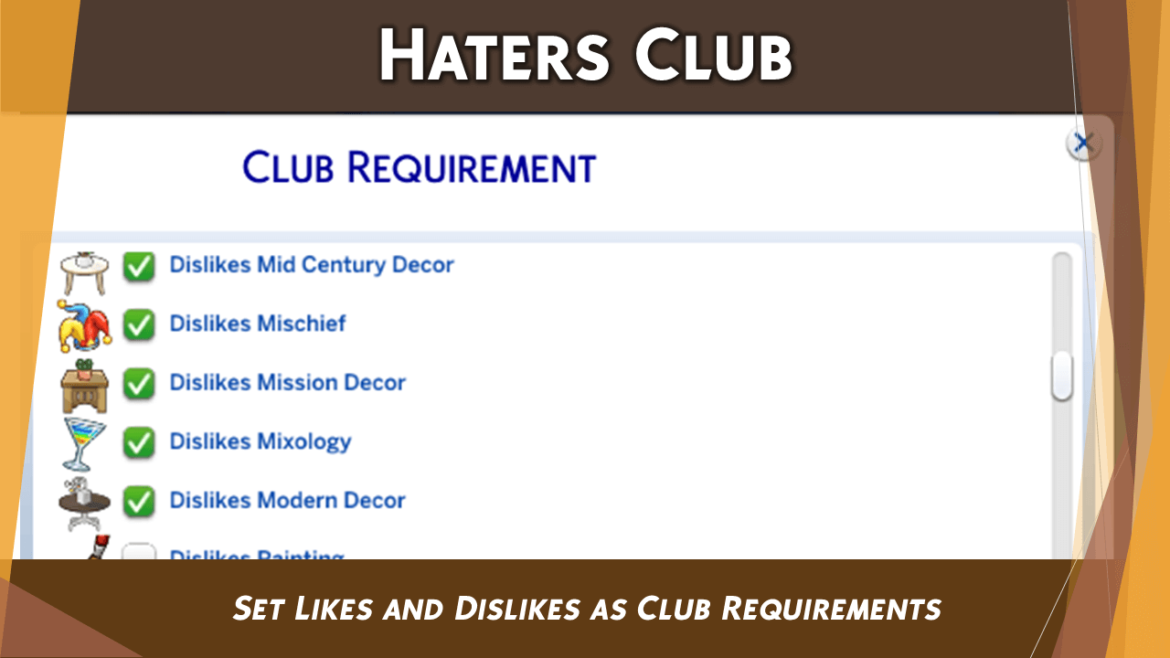 Sims 4 Haters Club