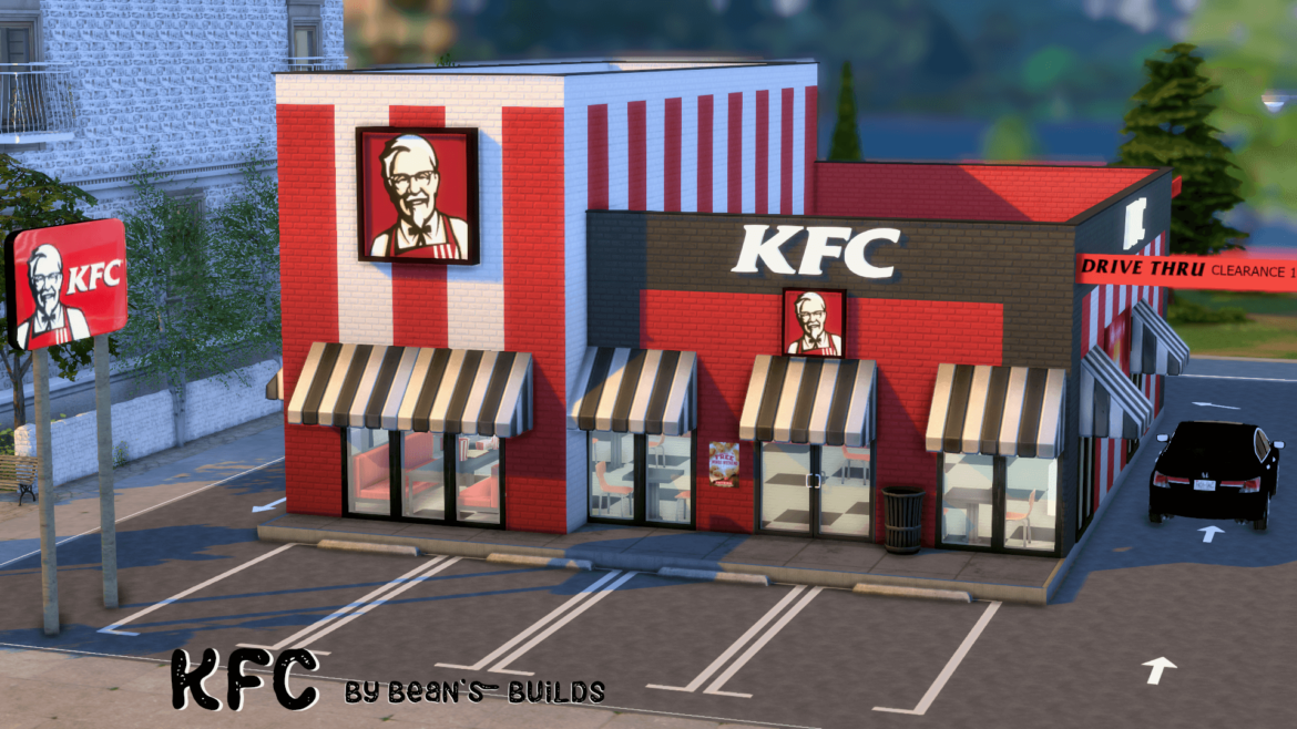 Sims 4 kfc whos hungry my biggest cc creating project