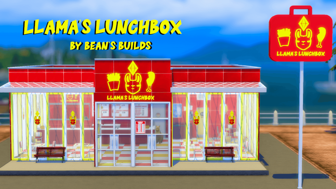 Sims 4 llamas lunchbox a fictional cc light small