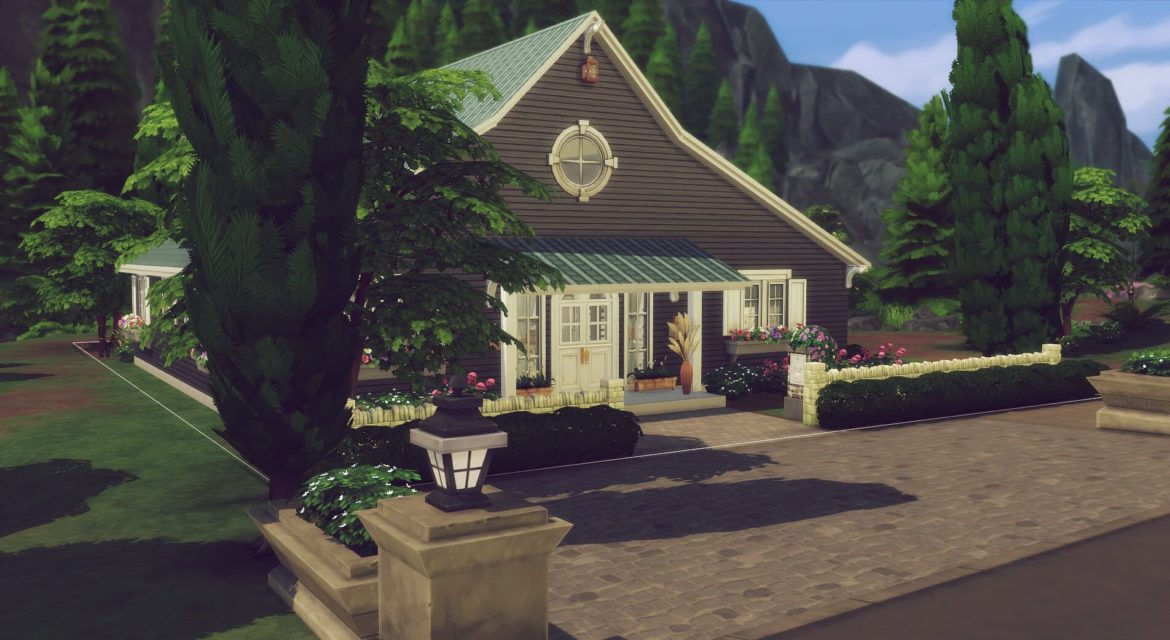Sims 4 Modernised Cottage – NO CC
