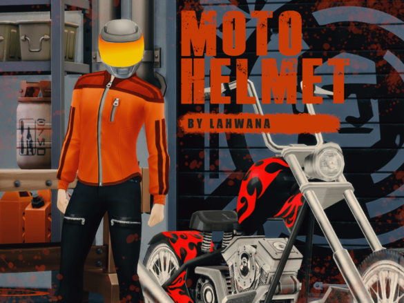 Sims 4 Moto Helmet – By Lahawana