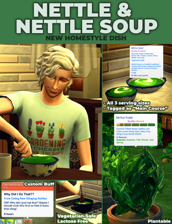 Nettle Soup Harvestable Nettle Harvestable Pack