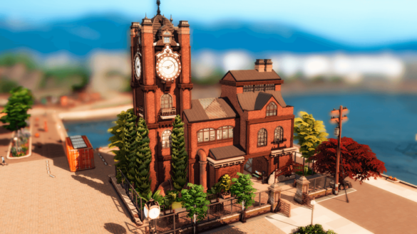 Sims 4 NO CC – Old Train Station Loft