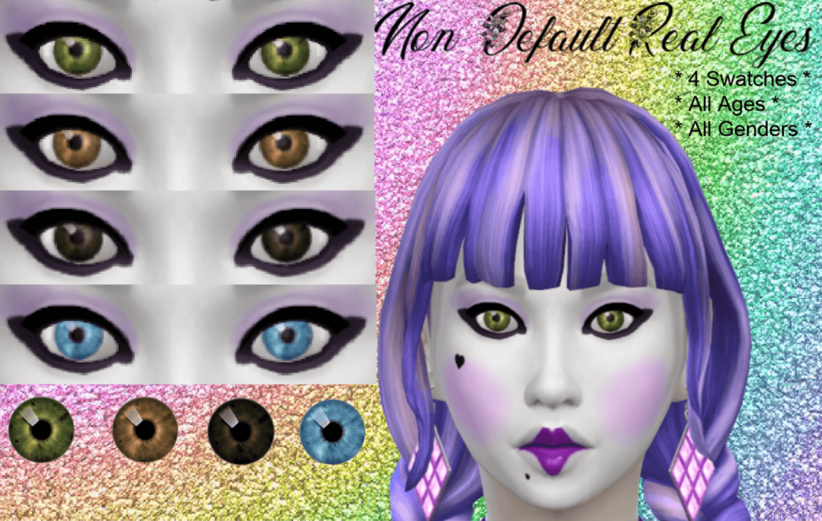 Sims 4 Non – Default Real Eyes