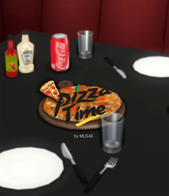 Sims 4 pizza poses pizza slice acc by simtographies