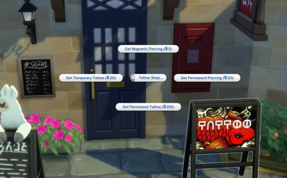 Sims 4 Tattoo Shop
