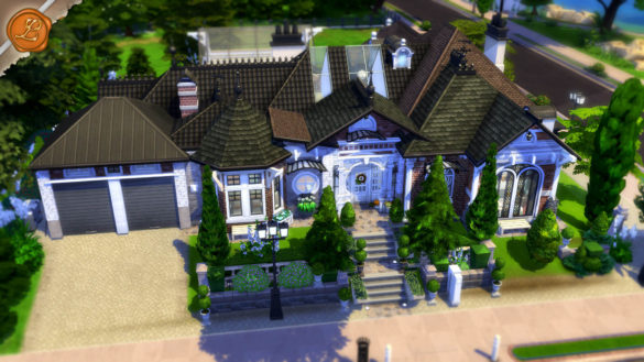 Sims 4 scandinavian suburban inspired by swedish