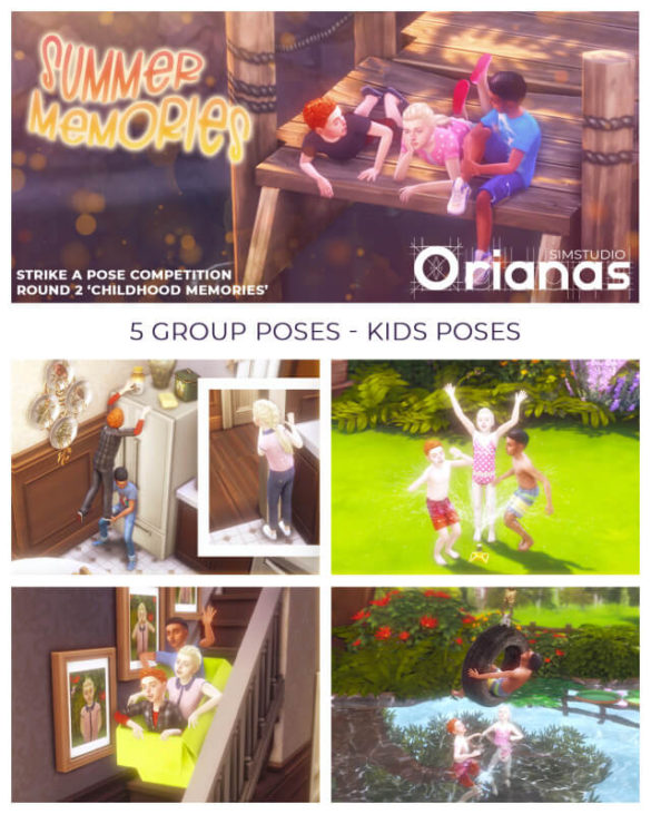 Sims 4 summer memories pose pack