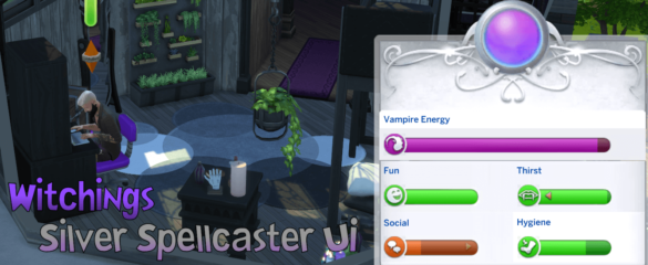 Sims 4 Witchings – Silver Spellcaster UI