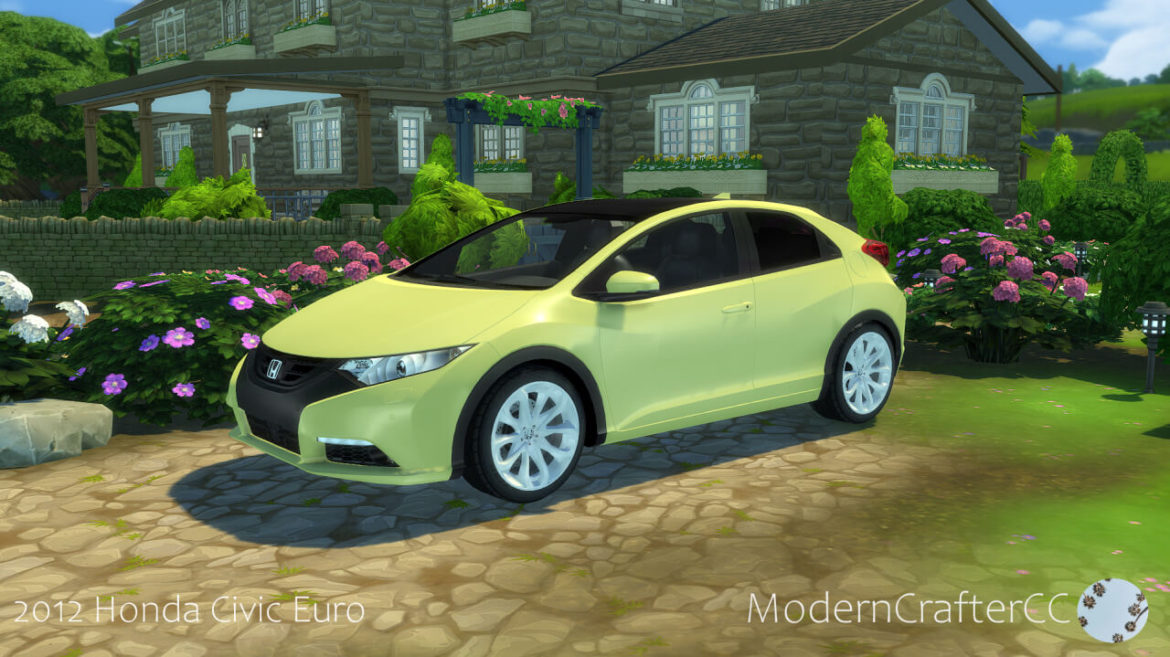 Sims 4 2012 Honda Civic Euro at Modern Crafter CC