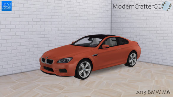 Sims 4 2013 BMW M6 from Modern Crafter