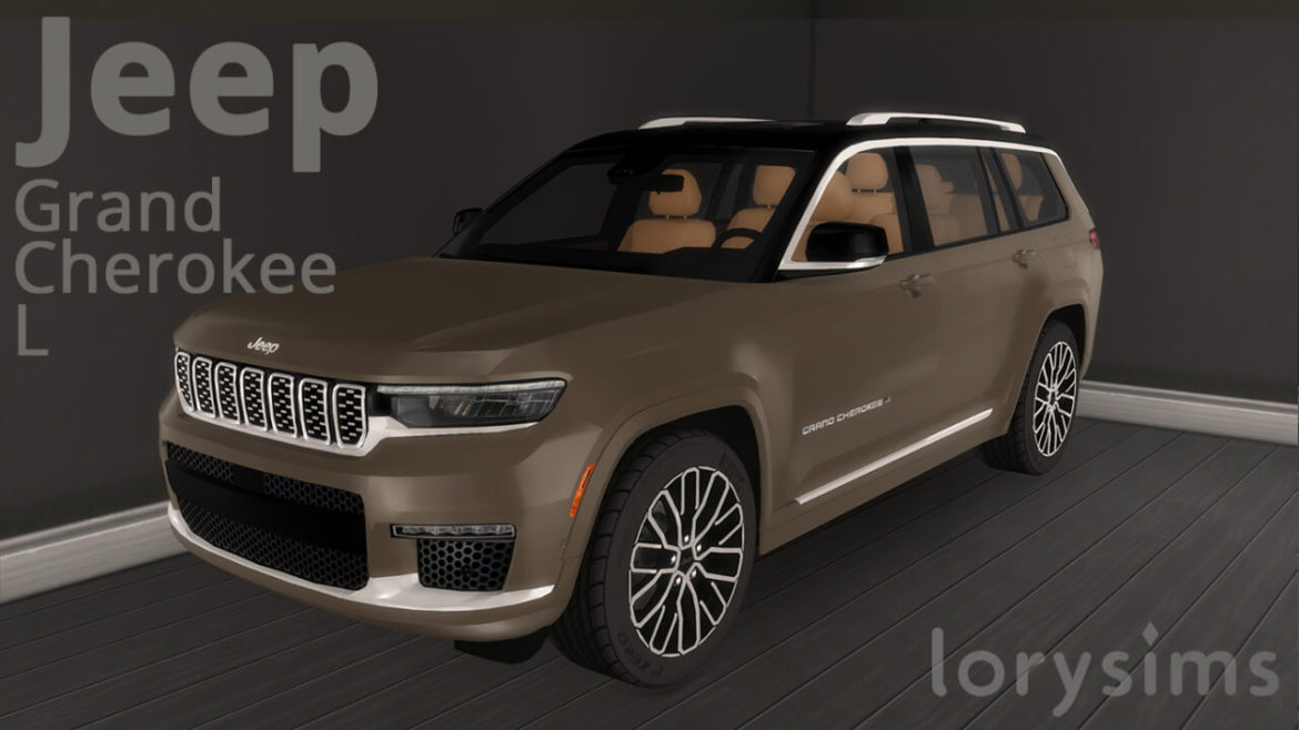 Sims 4 2021 Jeep Grand Cherokee L by LorySims